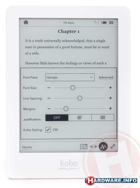 Kobo eReader Glo White