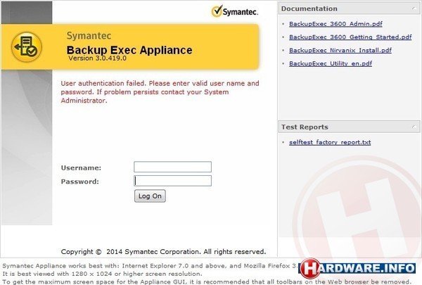 Symantec Backup Exec 3600 Essential