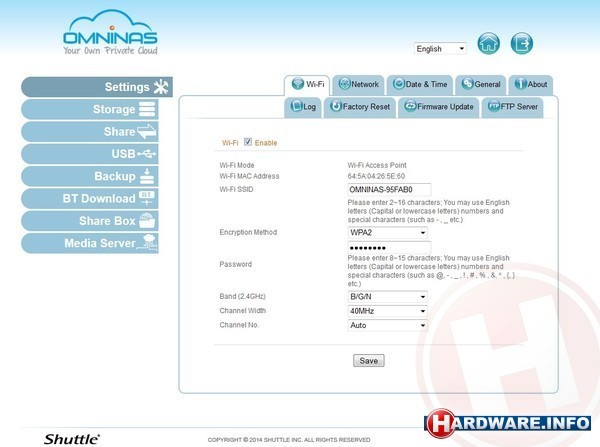 Shuttle OmniNAS KS10