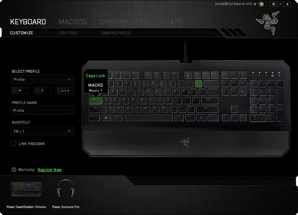 Razer DeathStalker Chroma Gaming Keyboard (US)