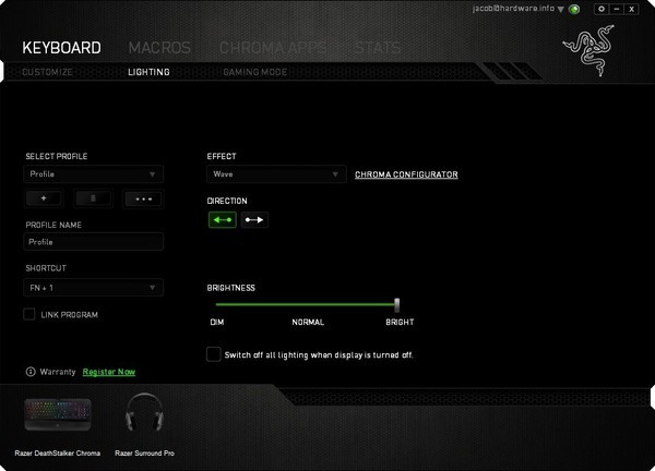 Razer DeathStalker Chroma Gaming Keyboard (US)