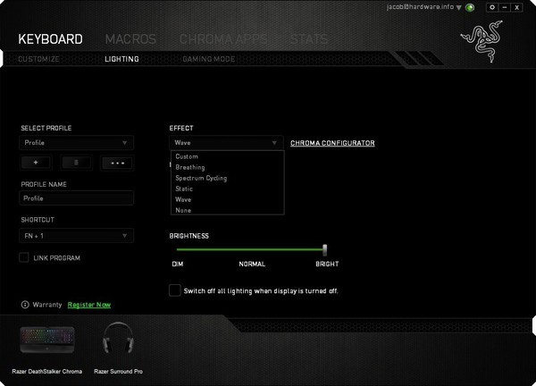 Razer DeathStalker Chroma Gaming Keyboard (US)