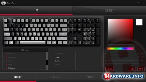 Cooler Master MasterKeys Pro L RGB MX Red