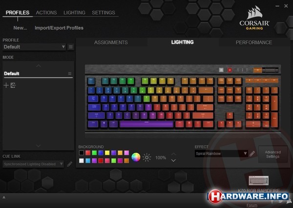 Corsair K70 RGB Rapidfire Cherry MX Speed