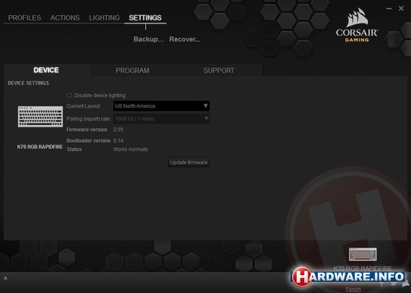 Corsair K70 RGB Rapidfire Cherry MX Speed