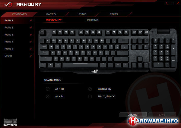Asus RoG Claymore (Cherry MX Brown)