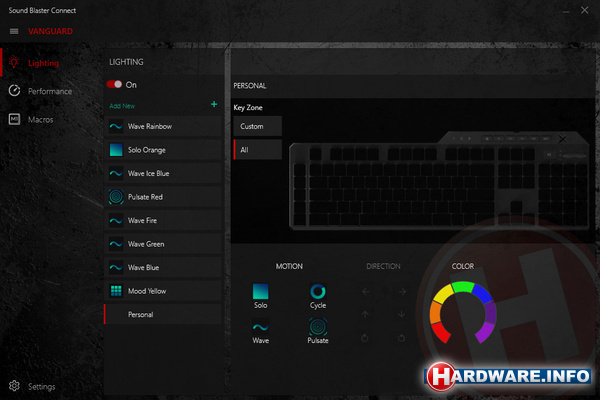 Creative Sound BlasterX Vanguard K08 RGB Black (US)