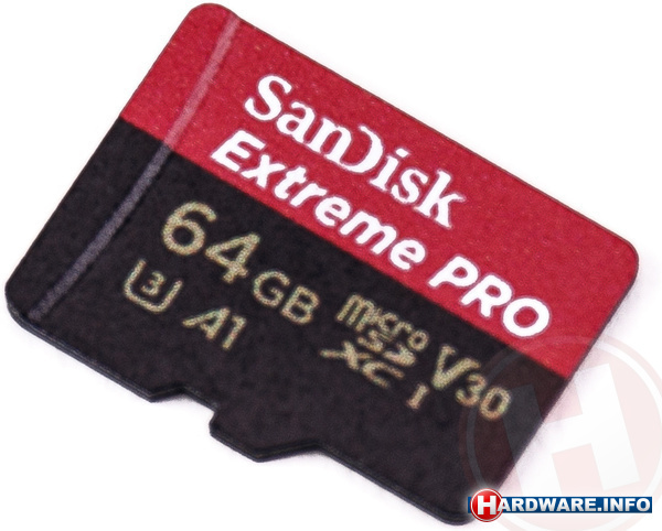 Sandisk Extreme Pro MicroSDXC A1 V30 UHS-I U3 64GB + Adapter