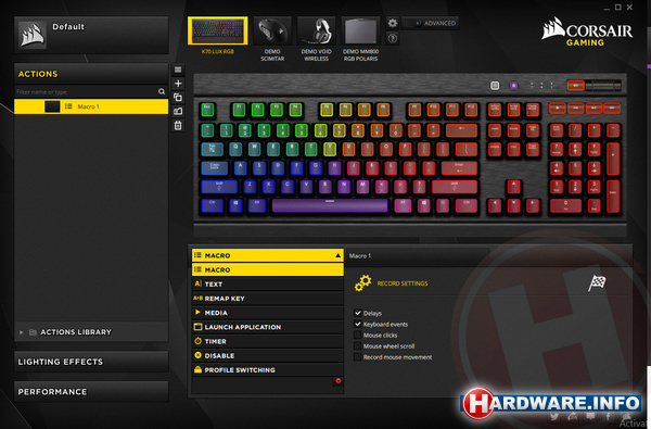 Corsair K70 LUX RGB Cherry MX Silent