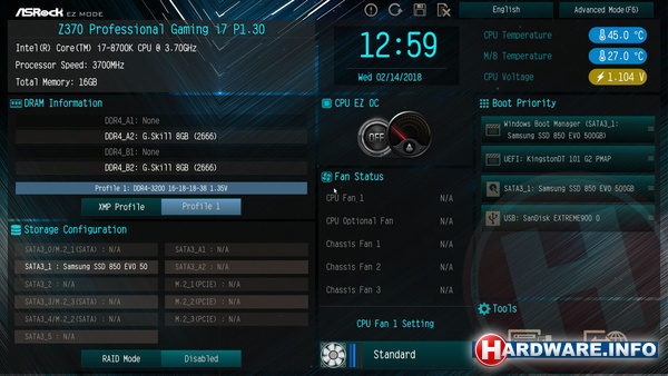 ASRock Fatal1ty Z370 Professional Gaming i7