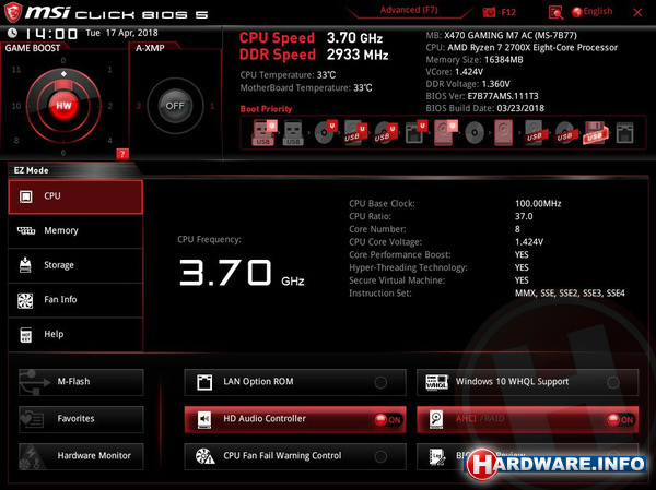 MSI X470 Gaming M7 AC