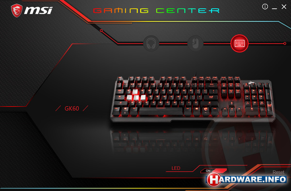 MSI Vigor GK60 Gaming keyboard
